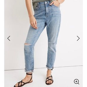 Madewell High Rise Slim Crop Boyjean